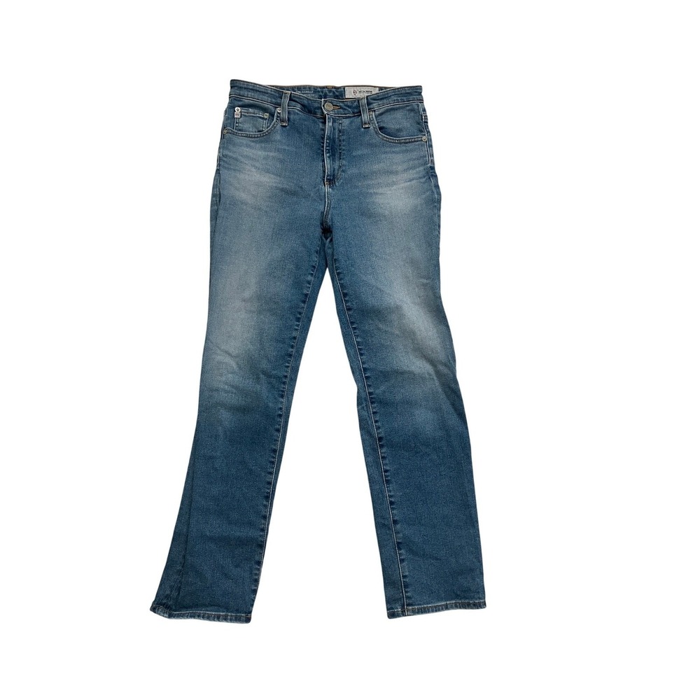AG Adriano‎ Goldschmied The Isabelle High Rise Straight  Jeans Blue 28